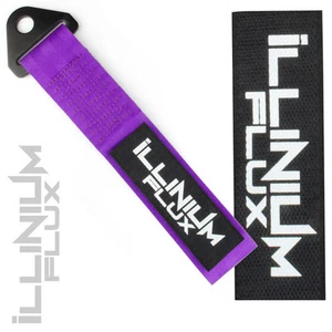 PURPLE HIGH STRENGTH RACING TOW STRAP ILLINIUM FLUX BADGE PATCH P10 - Picture 1 of 1