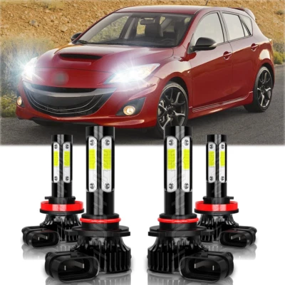 Para MAZDA 3 2010-2013 4X LED bombillas de luz alta y baja combo Foto 1 de 4