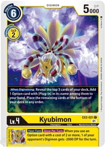 Tarjeta Digimon EX2-021 Kyubimon Común Como Nueva - Imagen 1 de 1