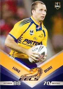 ✺New✺ 2010 PARRAMATTA EELS NRL Card LUKE BURT Daily Telegraph