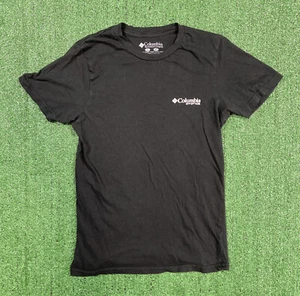 Columbia PFG Black Shirt White Writing Men's Size Small - Picture 1 of 4