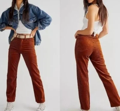 Pantalones de pana MOTHER cintura alta Study Hover talla 31 nuevos con etiquetas Foto 1 de 4