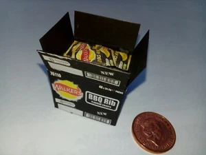1/12 Scale: Opened Box BBQ Crisps dollshouse display miniatures - Picture 1 of 2