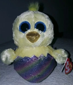 Ty Beanie Boos Megg the Easter Chick 6 Inch Medium Plush (2019 Exclusive) New - Picture 1 of 7