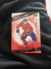 2022-23 Jordan Harris Rookie Class RED SSP Upper Deck Series 2 Hockey...