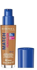 BULK JOB LOT- 10No Rimmel Foundation BRONZE 402 - SPF20 24H Moisture 30ml - Picture 1 of 7