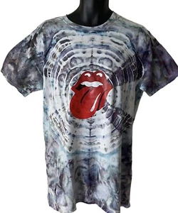 The Rolling Stones Hand Tie Dye Crew Neck T Shirt Size XL - Picture 1 of 7