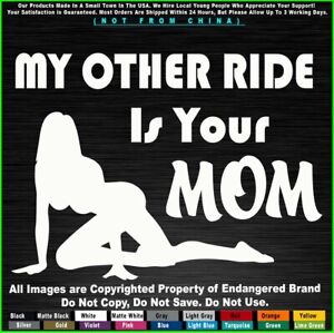 Sexy Girls My Other Ride Is Your Mom Naked Chicks Strippers JDM Sticker Decal