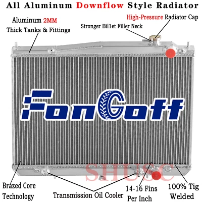 CU2215 Radiator Fit 1998-2004 Nissan Frontier 2000-2004 Xterra XE SE 2.4 3.3L AT - Image 1 of 4