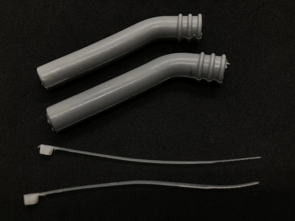  1PC 6mm | 1/4" Silicone Exhaust Fume Smoke Deflector w/ Zip Ties RC Car Trucks - Image 1 of 1