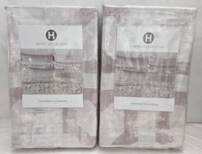 Hotel Collection Standard Pillow 2-Shams Fresco 28" x 20" Gold - Image 1 of 2