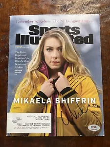 Mikaela Shiffrin Signed Sports Illustrated Magazine Psa Dna Coa Autographed - Picture 1 of 5