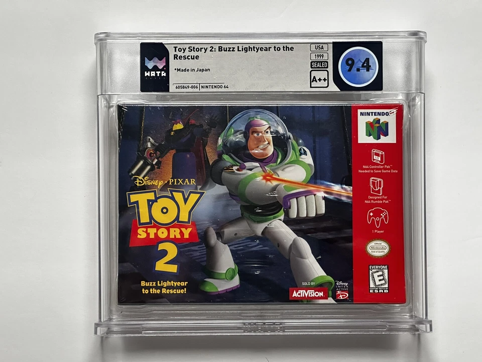 Toy Story 2 Buzz Lightyear to the Rescue Nintendo 64 N64 Sealed WATA 9.4 A++ - Image 1 of 2