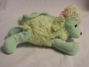TNT Marketing Poodle purse green w pink bows - Picture 1 of 7