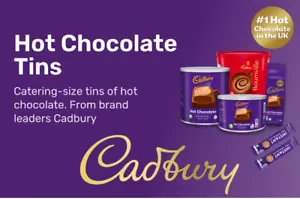 Cadbury Hot Drinking Chocolate Range Add Water or Milk Sachets or Tubs 1kg-2kg - Picture 1 of 12