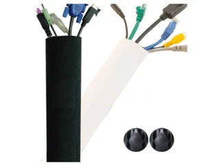 Cable Cords Sleeve Kit - Organizer System for TVs, Computers - Picture 1 of 5