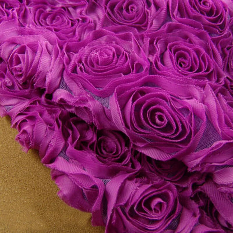 Vestido de novia 3D rosa encaje tela de novia roseta tela de gasa 51" ancho 0,5 yardas Foto 1 de 4