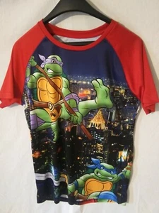 Boys Teenage Mutant Ninja Turtles Full Graphic T-Shirt Size Medium - Picture 1 of 7