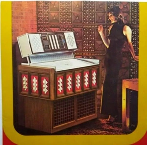 Rowe Fleetwood Jukebox FLYER originale fonografo musica arte stampa foglio retrò - Foto 1 di 4