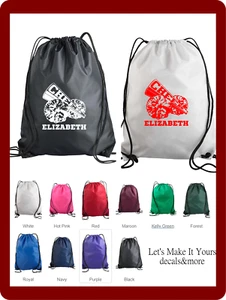 CHEER CHEERLEADER PERSONALISIERT MIT NAMEN CINCH SACK KORDELZUG RUCKSACK SCHULTASCHE - Bild 1 von 1