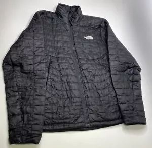 The North Face Mens Thermoball Full Zip Jacket Black Small w/Holes - Picture 1 of 11