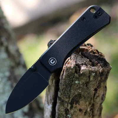 Couteau CIVIVI Baby Banter Black Lame Nitro-V Manche G10 IKBS CIVC19068S2