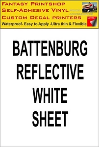 CALCOMANÍA DE VINILO BATTENBURG BLANCA REFLECTANTE A5 BLANCA REFLECTANTE - Imagen 1 de 3