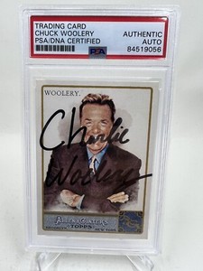 Chuck Woolery Signed 2011 Topps Allen & Ginter IP Auto PSA/DNA Love Connection