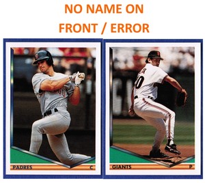 1994 Topps Baseball Set Card NO NAME ON FRONT ERROR  All Pictured UPick 20%OFF4+