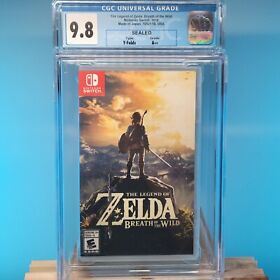 Zelda Breath of the Wild Nintendo Switch Sealed New CGC 9.8 A++ Graded