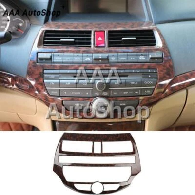 Interruptor de CA de consola de panel central de grano de madera para Honda Accord Crosstour 2008-2013 Foto 1 de 4