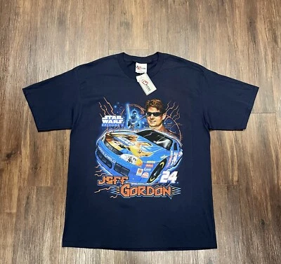 Vintage 1999 Star Wars Episode 1 Darth Maul Jeff Gordon NASCAR T-Shirt NWT Sz XL - Image 1 of 4