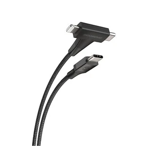 Scosche CCi4B4T-SP 2-in-1 Universal Charger, 4ft Braided Cell Phone Cable - Picture 1 of 6