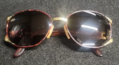 Gafas de sol vintage Chagall caparazón de tortuga doradas ovaladas hechas en Italia con estuche Gucci Foto 1 de 4