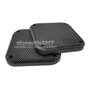 2 Stück 4" Zoll Quadratisch Kunststoff Lautsprecher Gitter Abdeckung Netz Gitter Schutz 108x108 mm - Bild 1 von 6
