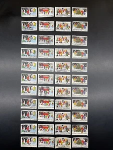 1 kompletter gebrauchter US-Briefmarkensatz 4 Stück. 20 Cent Weihnachten #2027-2030. Menge "1982" - Bild 1 von 3