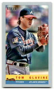 2017 Topps Archives 1959 Bazooka Baseball Light Blue Tom Glavine 09/75 Braves