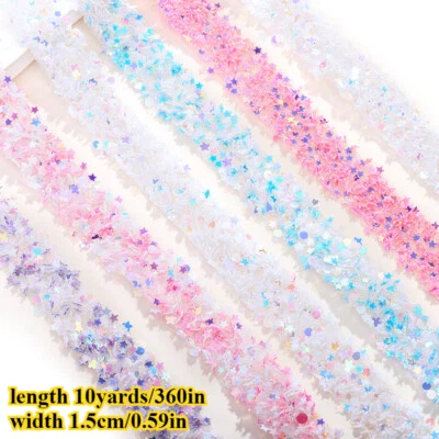 9.1m Auto-Adhésif Résine Serviettage Ruban Sequin Applique DIY Craft Fournitures - Photo 1/4