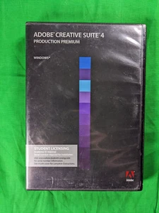 Adobe Creative Suite 4 Production Premium Student Licensing with Key Windows - Picture 1 of 3