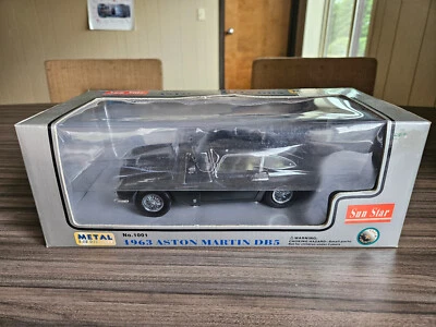 Sun Star 1963 Aston Martin DB5 Black 1:18 Die Cast Model Car 1/18 — 第 1/4 张图片