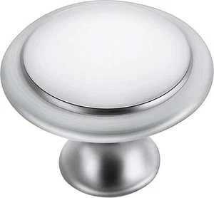 30 Pack Brushed Nickel Kitchen Cabinet Knobs 1-1/4 Inch Round Drawer Pulls Sa... - Picture 1 of 4
