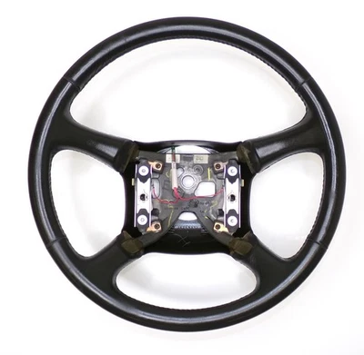 Chevrolet GMC 98-02 Tahoe Suburban Yukon Steering Wheel Black Leather OEM Foto 1 de 4