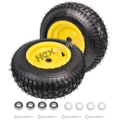 HEX AUTOPARTS 2 PCS 16x6.5-8" Lawn Mower Tire Garden Mower Turf Tires