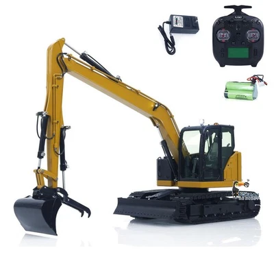 C308 1/14 RC Hydraulic Excavator 4 Valve RTR Digger Extended Arm ST8 Radio - Image 1 of 4