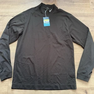 Nike Golf DriFit Langarmshirt mit Stehkragen für Herren Small braun neu mit Etikett - Bild 1 von 8