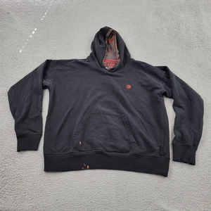 Diesel Ac Milan Hoodie Mens Large Black Embroidery Pockets Long Sleeve - Picture 1 of 13