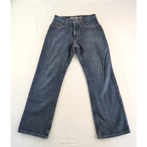 Eddie Bauer FarmWorn Hunting Chore Plaid Flannel Lined Jeans Men's 30x30 - Picture 1 of 11