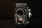Rolleiflex E 2.8F TLR Twin Lens Reflex Camera w/Zeiss Planar 80mm f2.8 + Extras