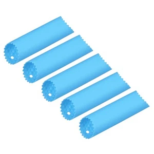 Tubo pelador de ajo de silicona antideslizante 5 piezas para herramienta de cocina azul - Imagen 1 de 7