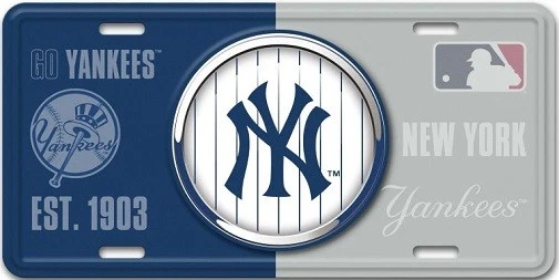 New York Yankees MLB Bullseye License Plate - Image 1 of 1